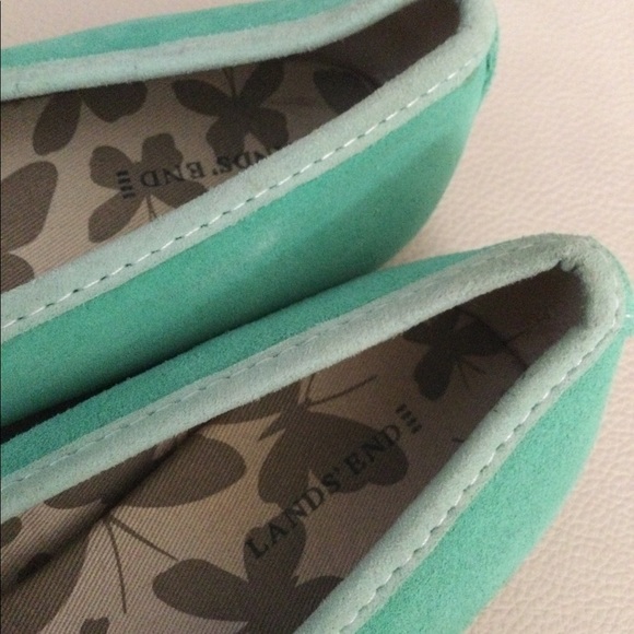 Land’s End loafers, green, beautiful condition. Size 7 - Picture 4 of 5